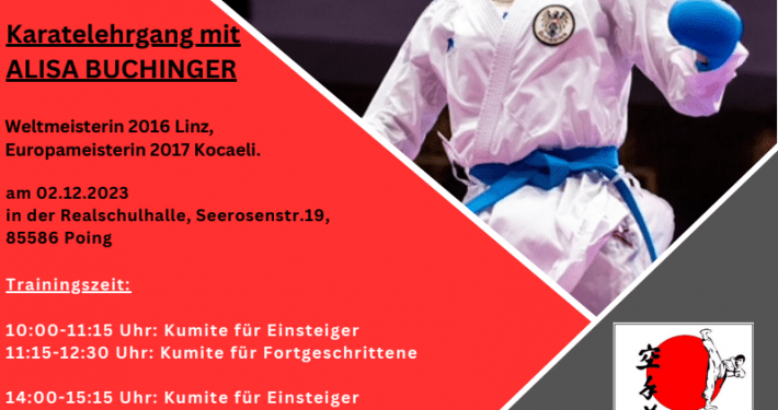 Karate Lehrgang mit Alisa Buchinger